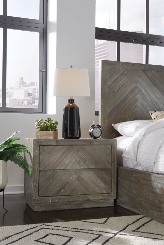HERRINGBONE NIGHTSTAND Domicile Furniture