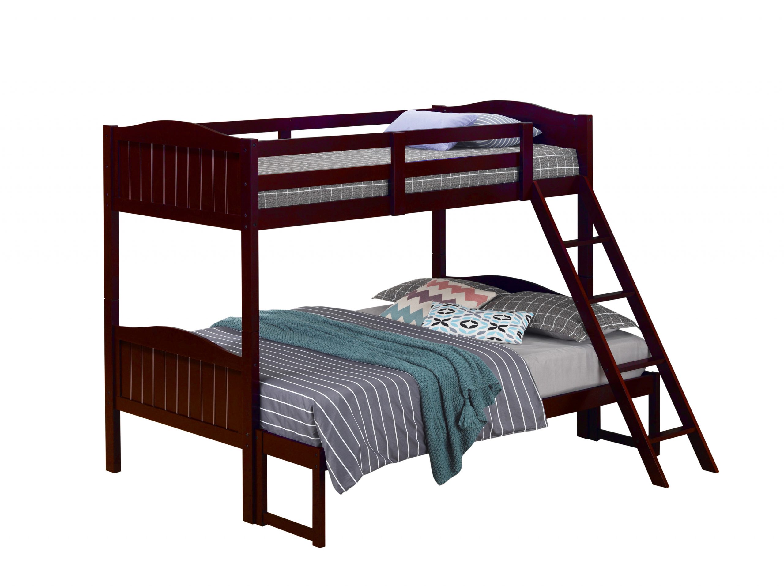 Littleton Twin/Full Bunk Bed With Ladder Espresso