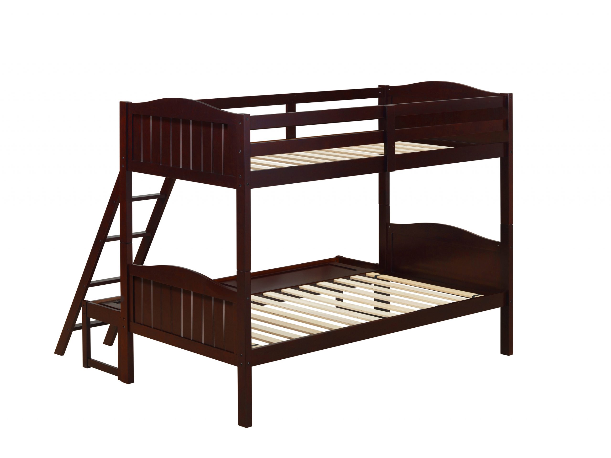 Littleton Twin/Full Bunk Bed With Ladder Espresso - Image 3