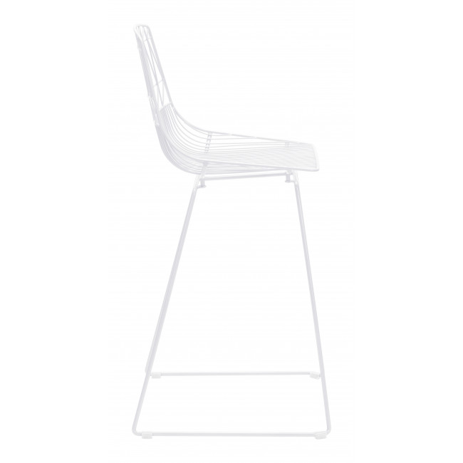 Brody Bar Chair White - Image 2