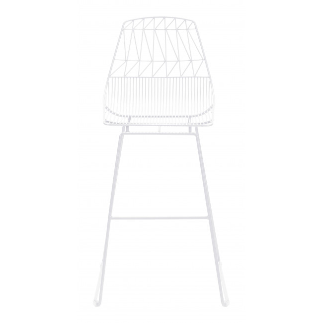 Brody Bar Chair White - Image 3