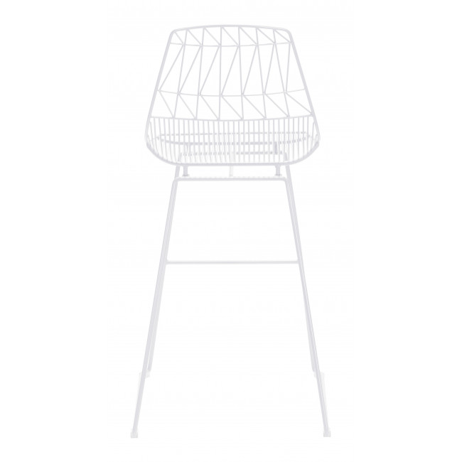 Brody Bar Chair White - Image 4