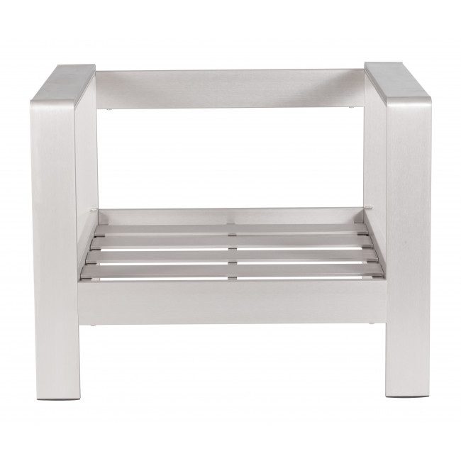 Cosmopolitan Arm Chair (Frame only) Brushed Aluminum - Image 3
