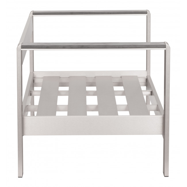 Cosmopolitan Sofa (Frame only) Brushed Aluminum - Image 2