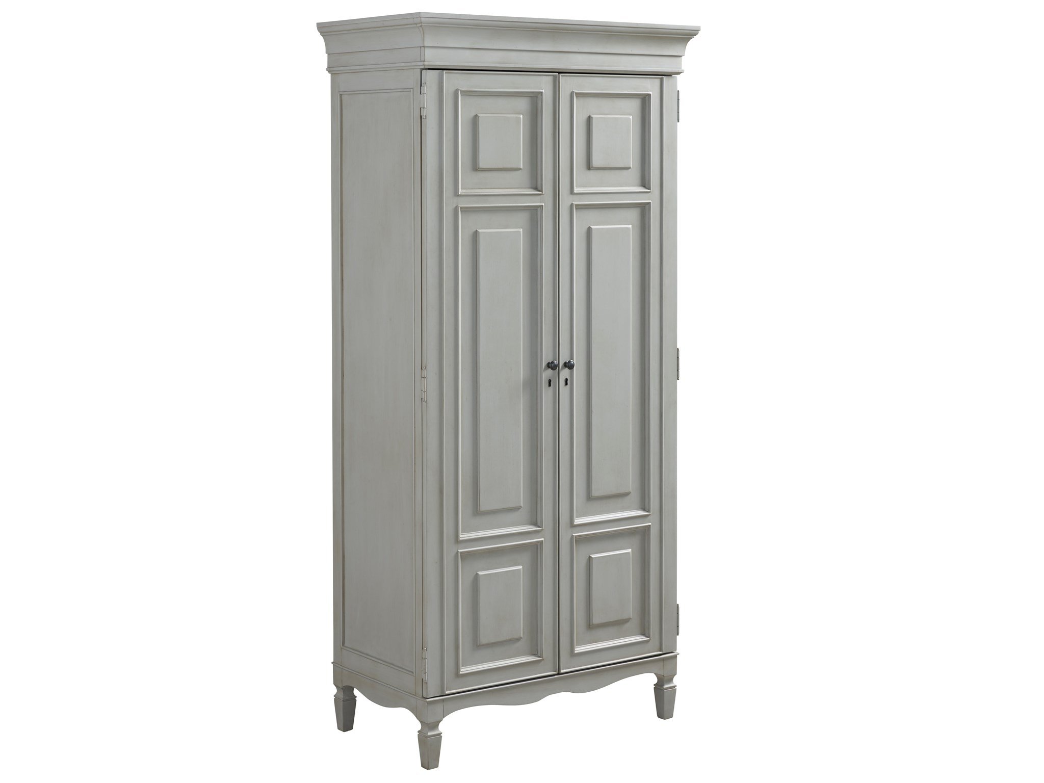 SUMMER HILL - FRENCH GRAY TALL CABINET - Image 4
