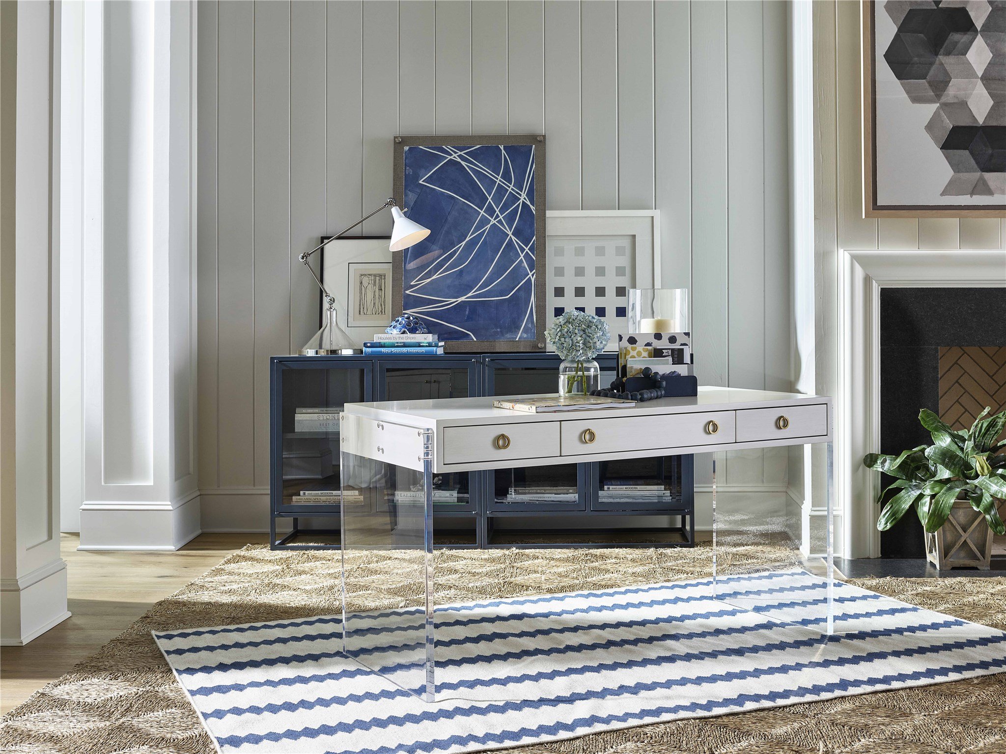 Santorini Short Metal Kitchen Cabinet - Image 3