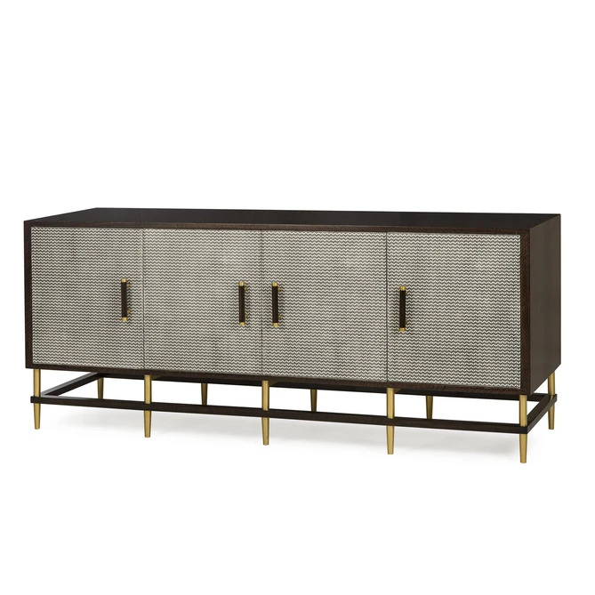 Herringbone Credenza - 4 Door - Image 2