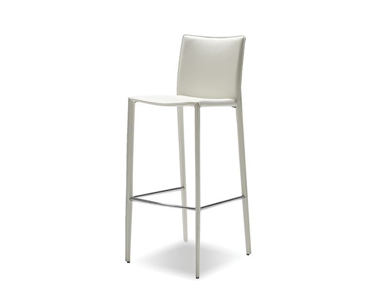 ZAK BAR STOOL PURE WHITE