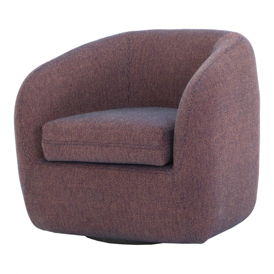 MAURICE SWIVEL CHAIR ROSA ORANGE - Image 2