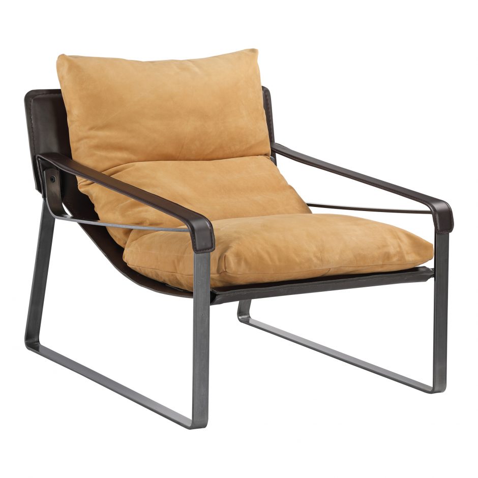 CONNOR CLUB CHAIR SUNBAKED TAN LEATHER - Image 2