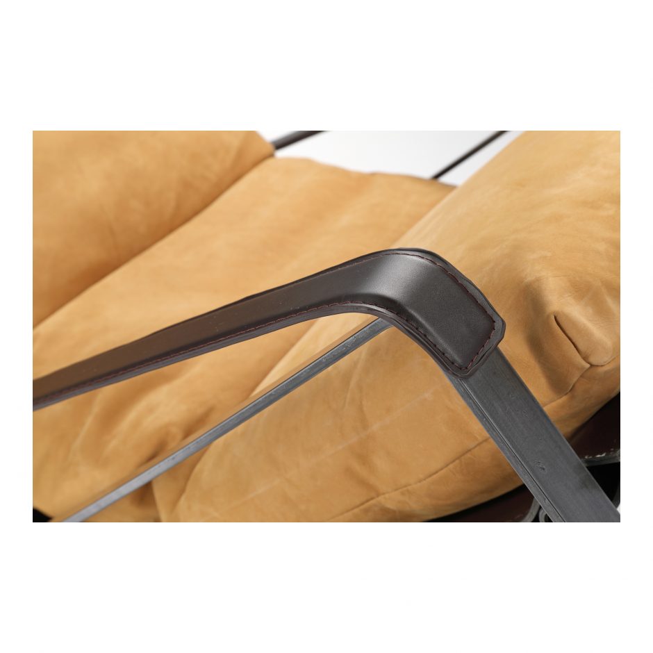 CONNOR CLUB CHAIR SUNBAKED TAN LEATHER - Image 5