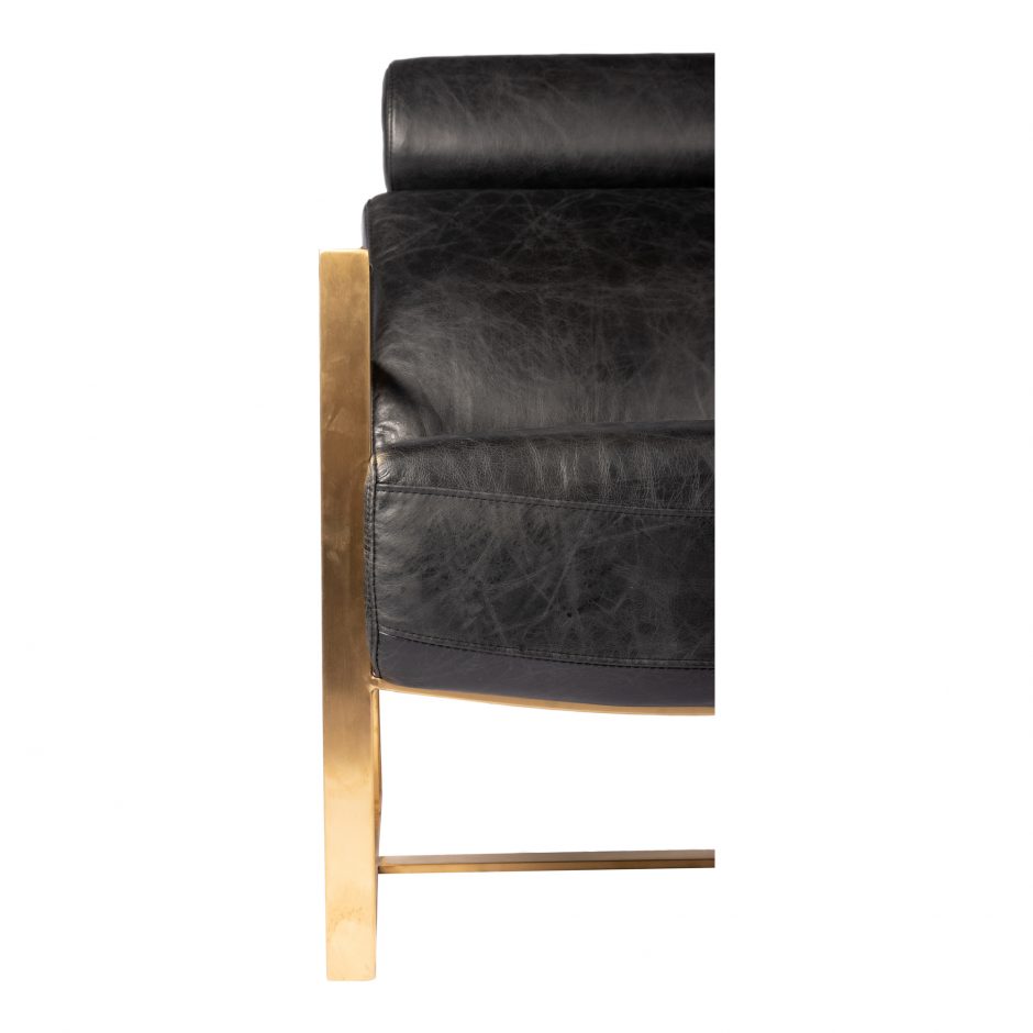 PARADISO CHAIR ONYX BLACK LEATHER - Image 6