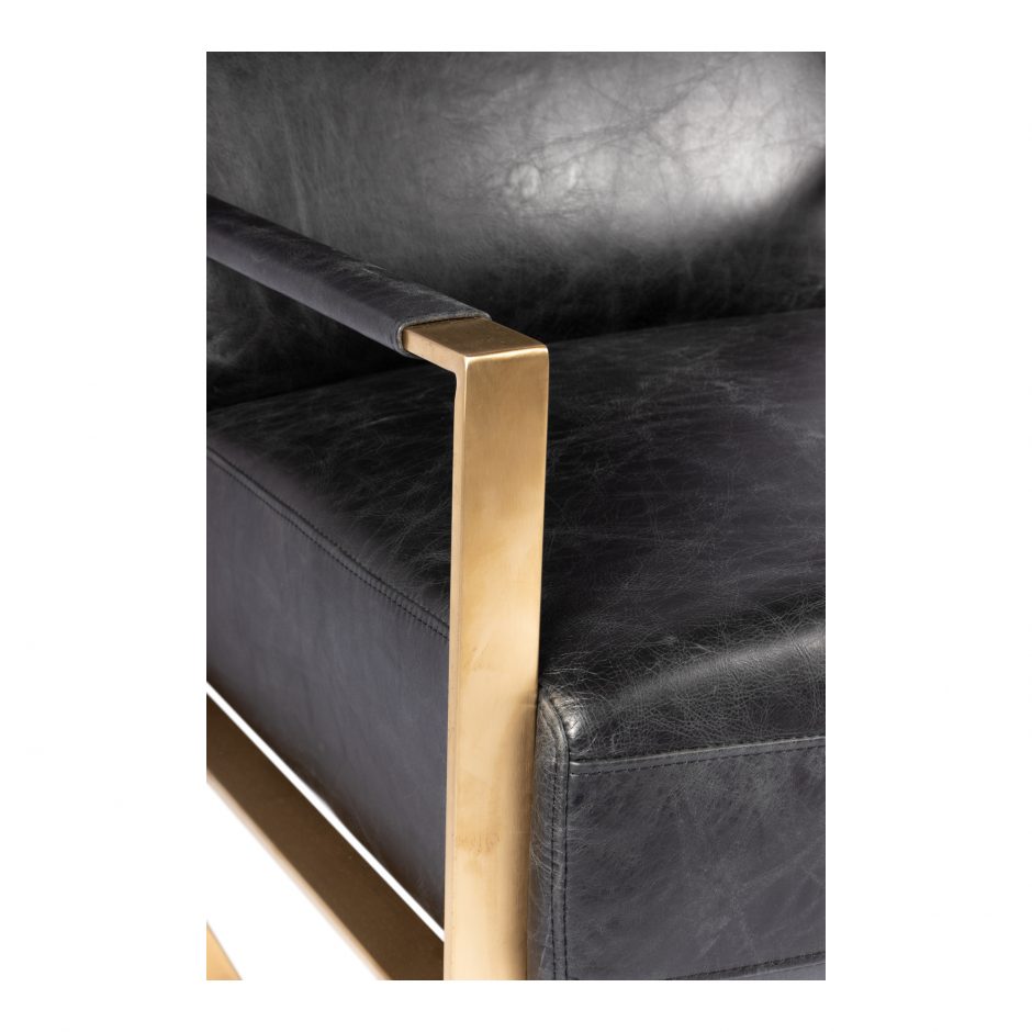 PARADISO CHAIR ONYX BLACK LEATHER - Image 7