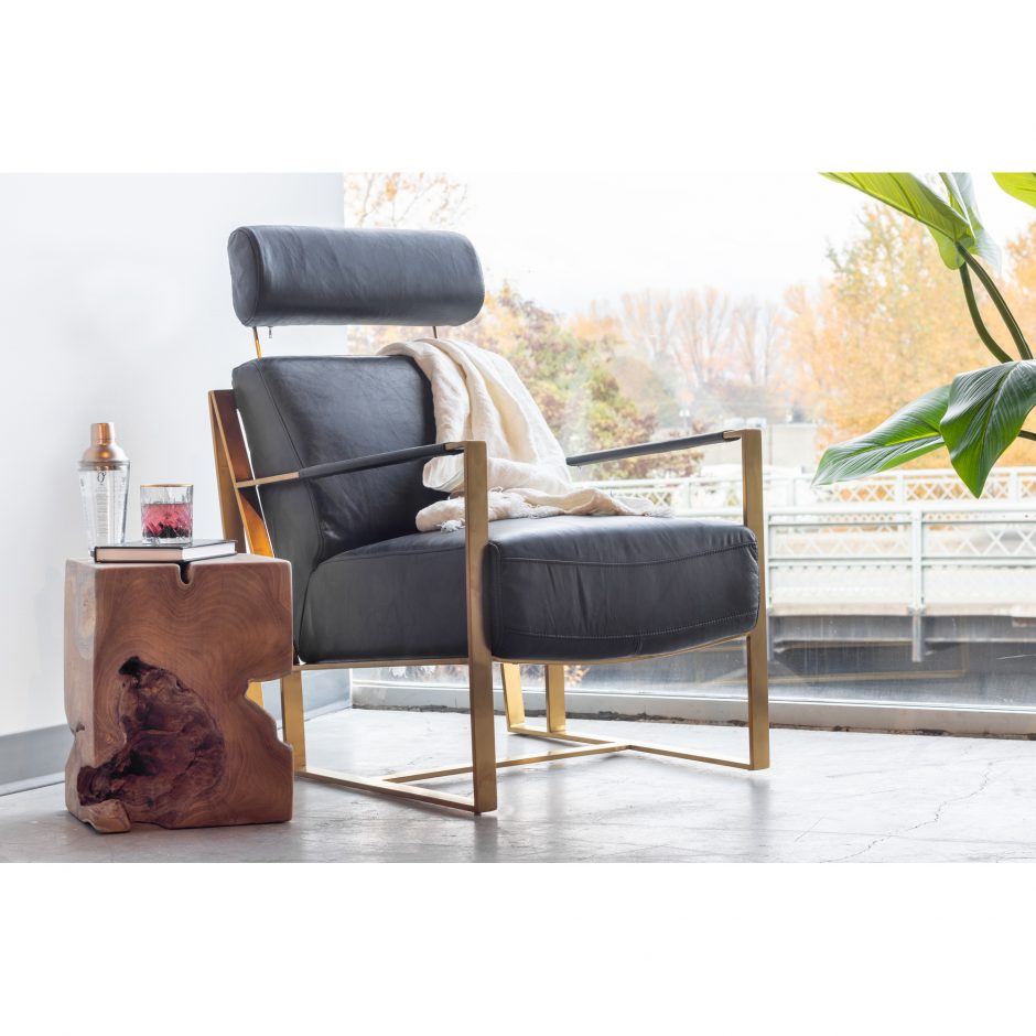 PARADISO CHAIR ONYX BLACK LEATHER - Image 10