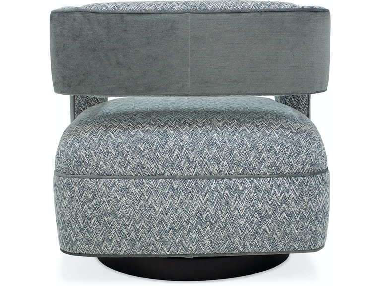 Mateo Swivel Chair - Wood Base - Image 2