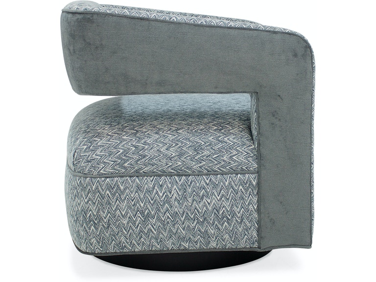 Mateo Swivel Chair - Wood Base - Image 3