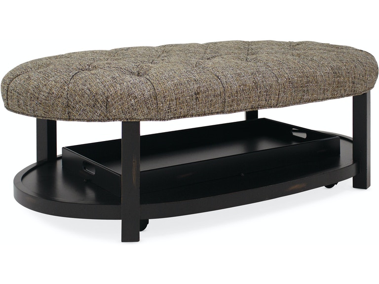 Haven Oval Tufted Ottoman