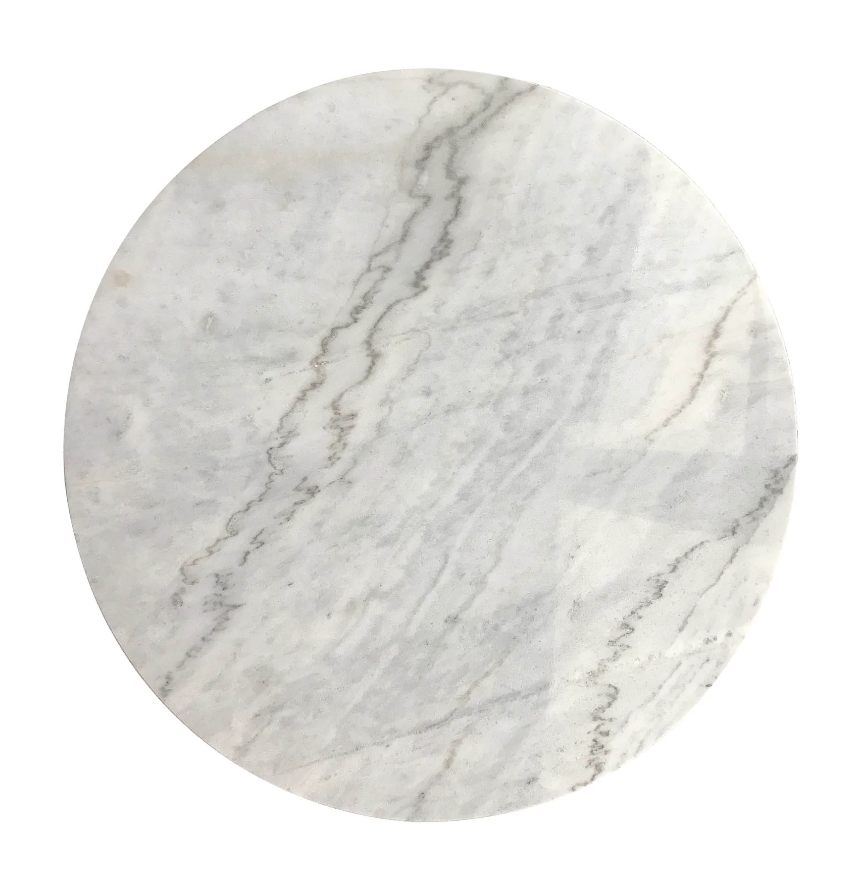 VALENCIA ROUND COFFEE TABLE - WHITE MARBLE/BLACK MATTE - Image 13