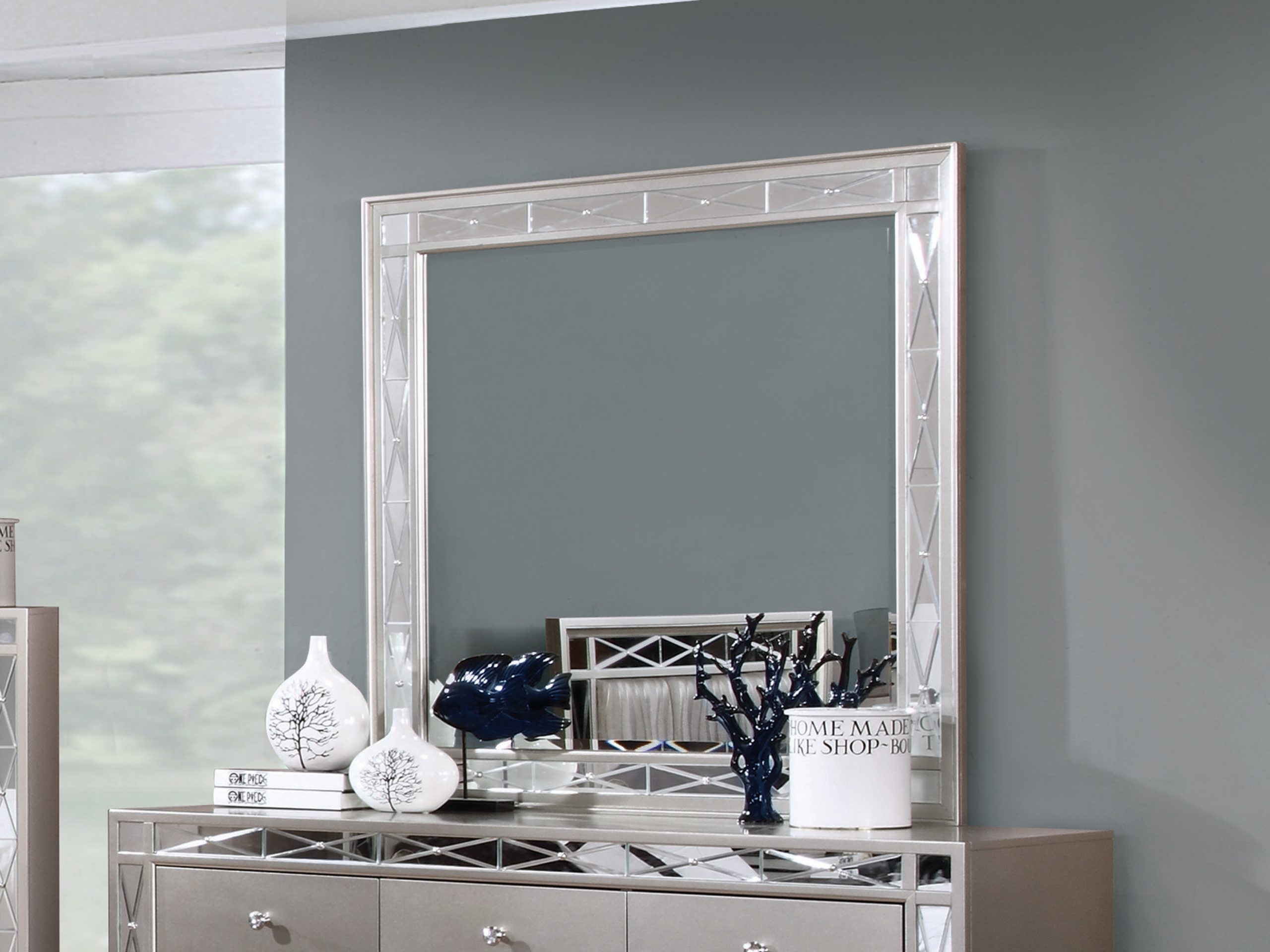 Leighton Beveled Mirror Metallic Mercury - Image 7