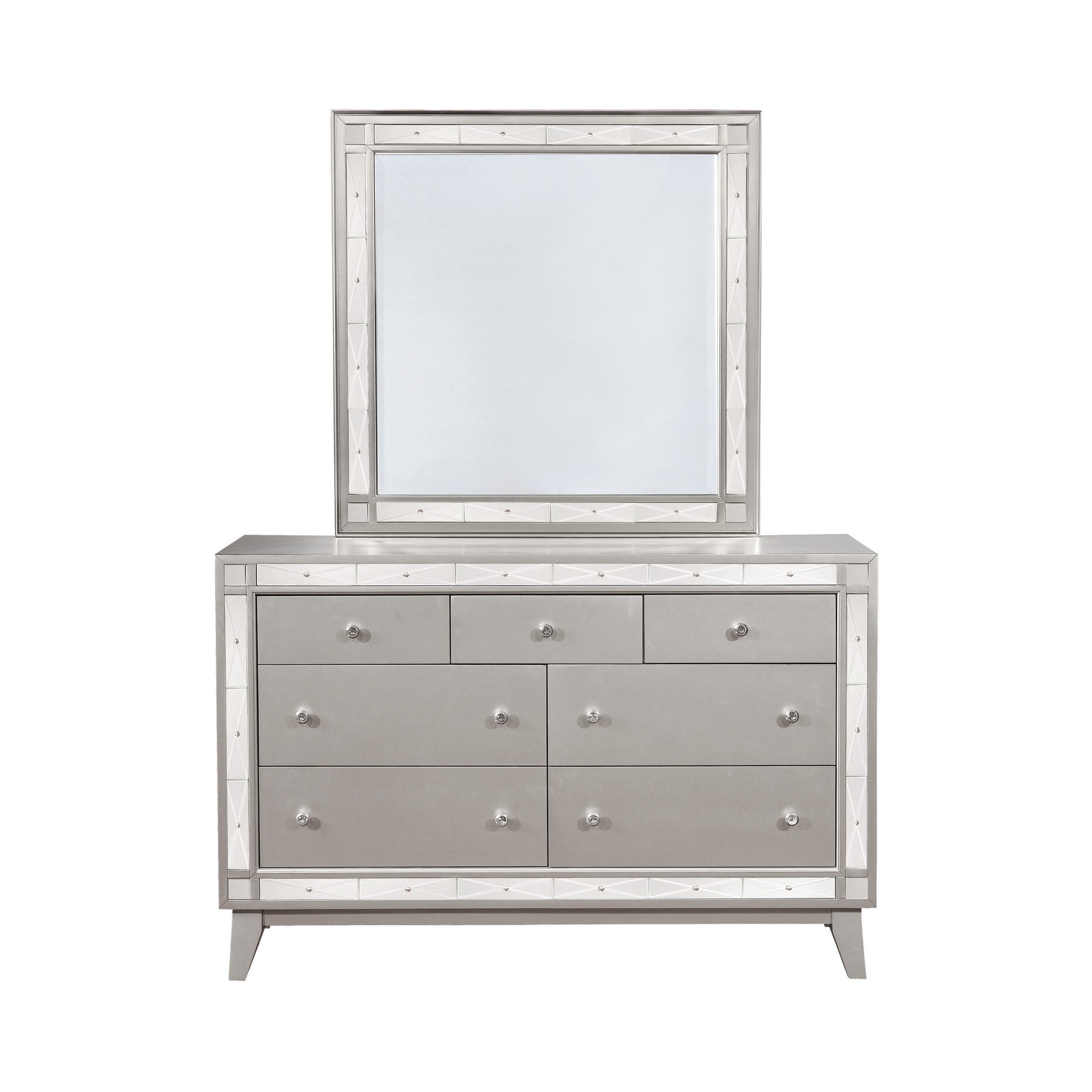 Leighton Beveled Mirror Metallic Mercury - Image 2