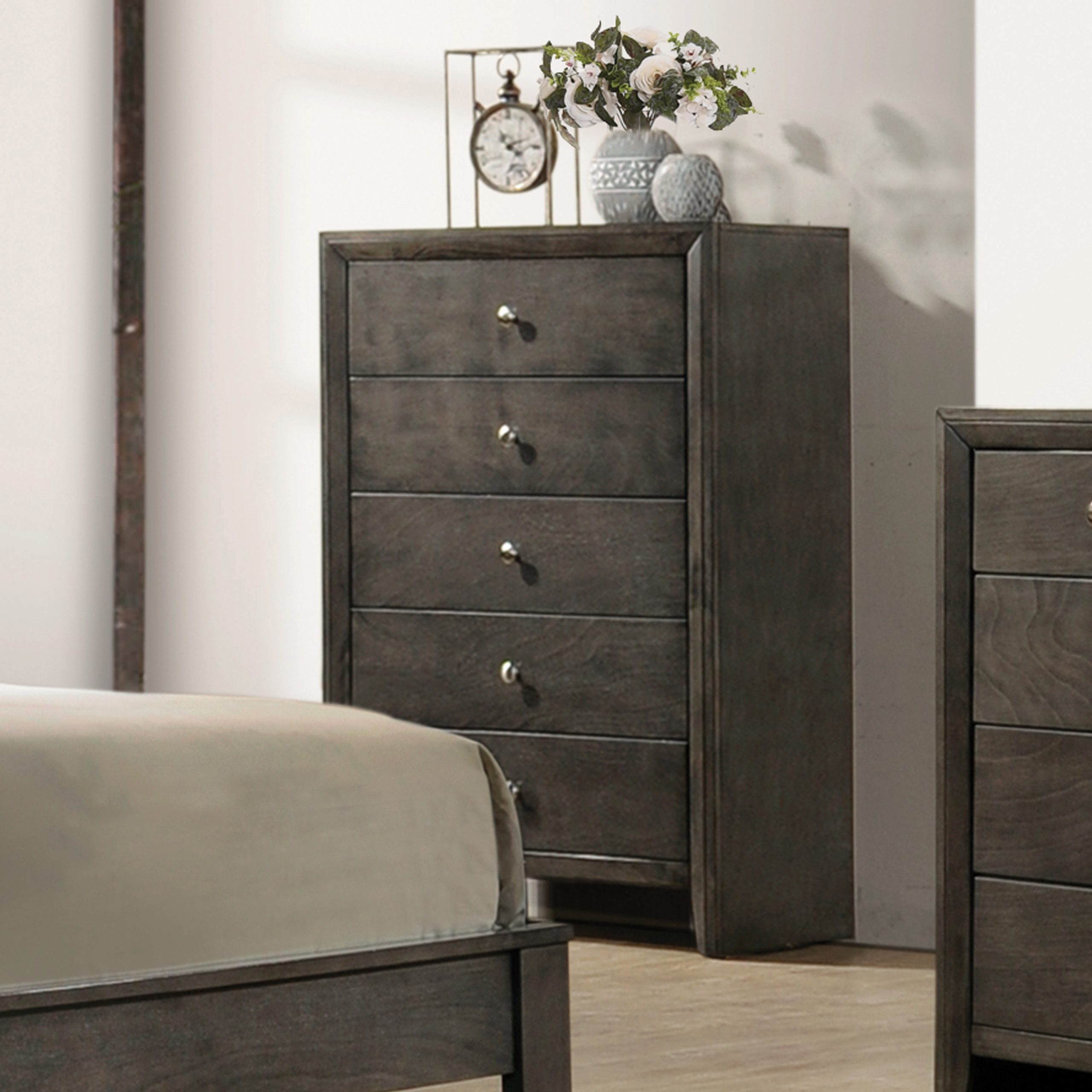 Serenity 5-Drawer Chest Mod Grey - Image 8