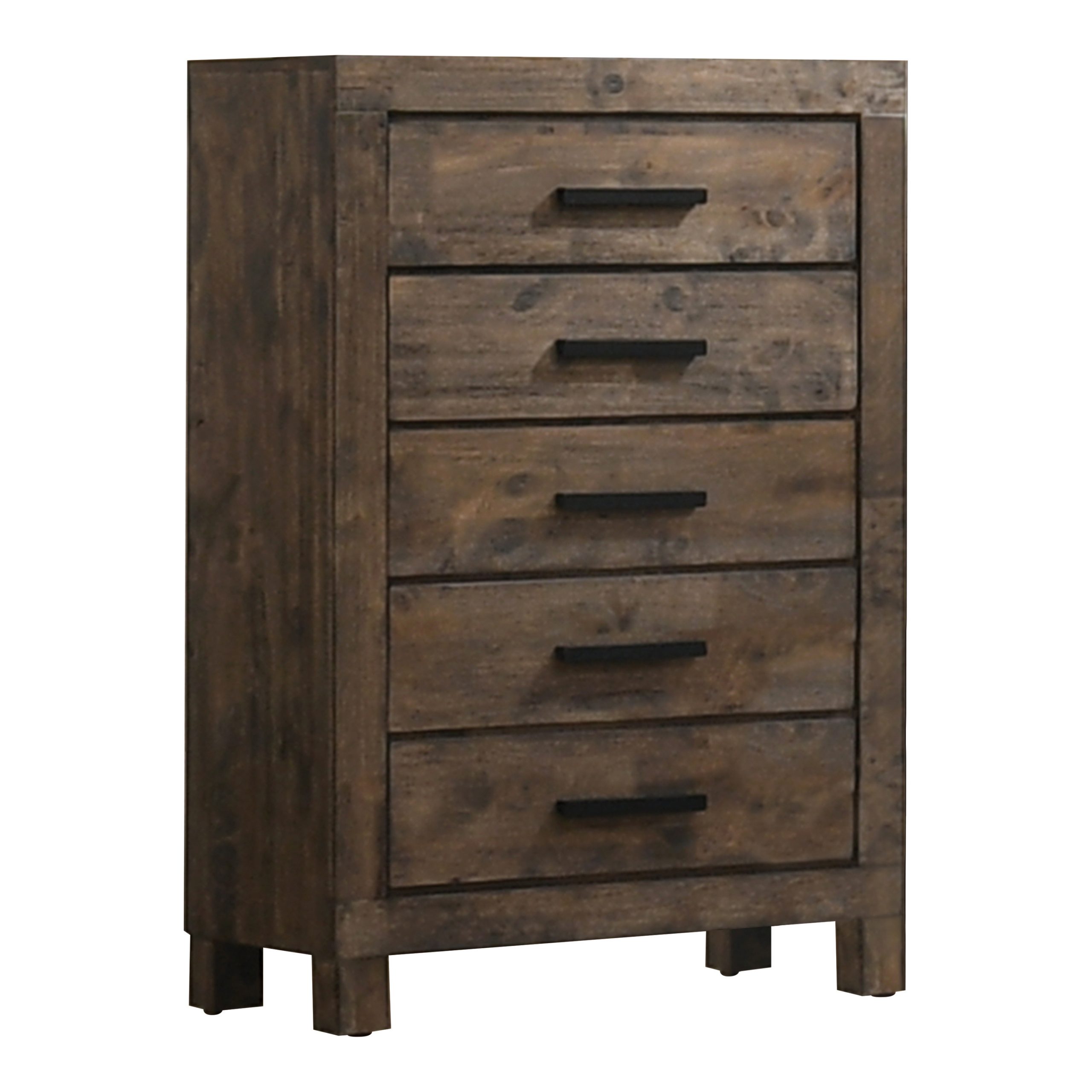 CoasterEveryday Woodmont 5-Drawer Chest Rustic Golden Brown