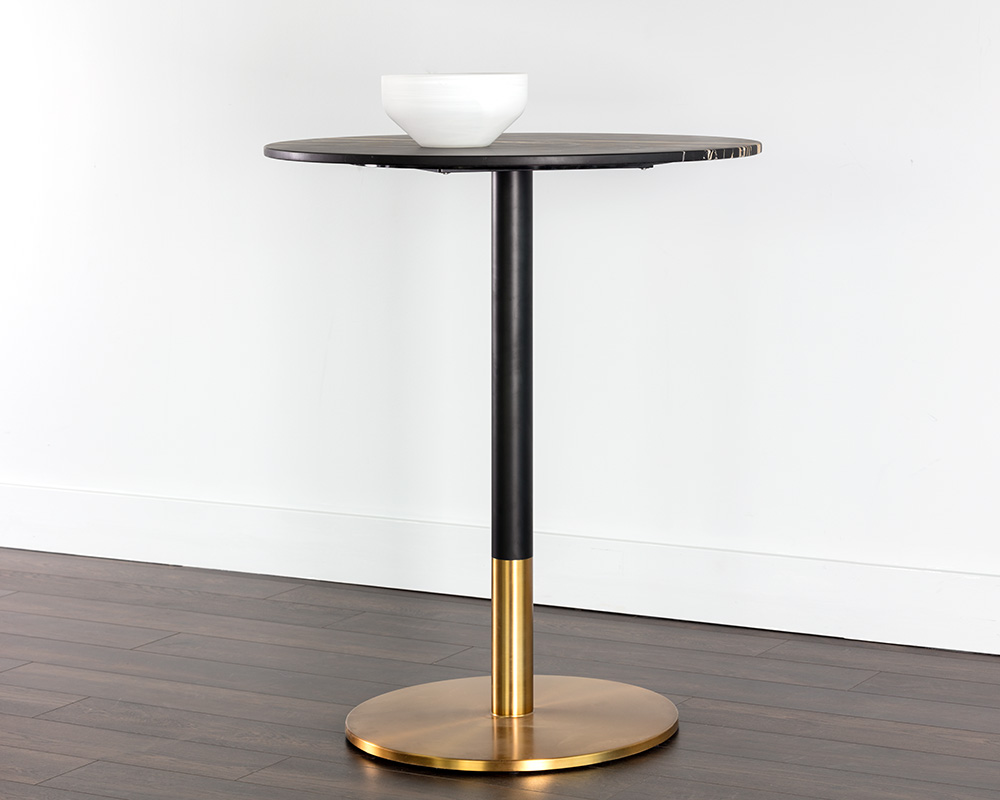Massie Bar Table - Black Marble - Image 4