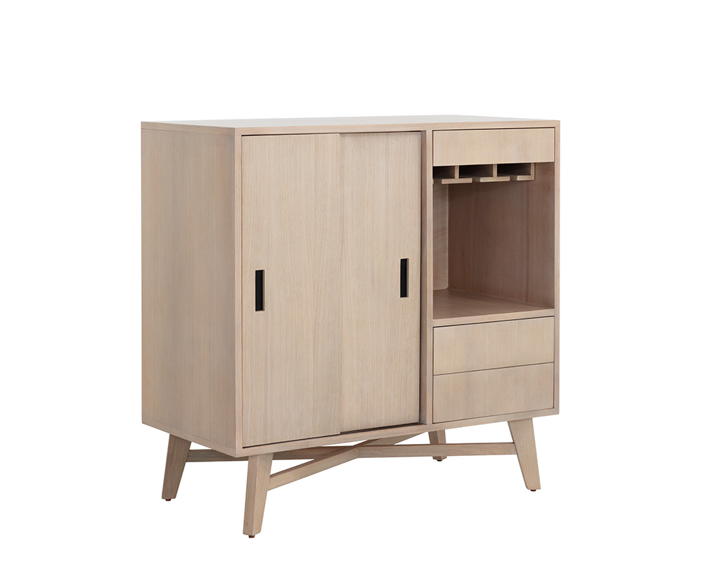 Caven Bar Light Oak Domicile Furniture