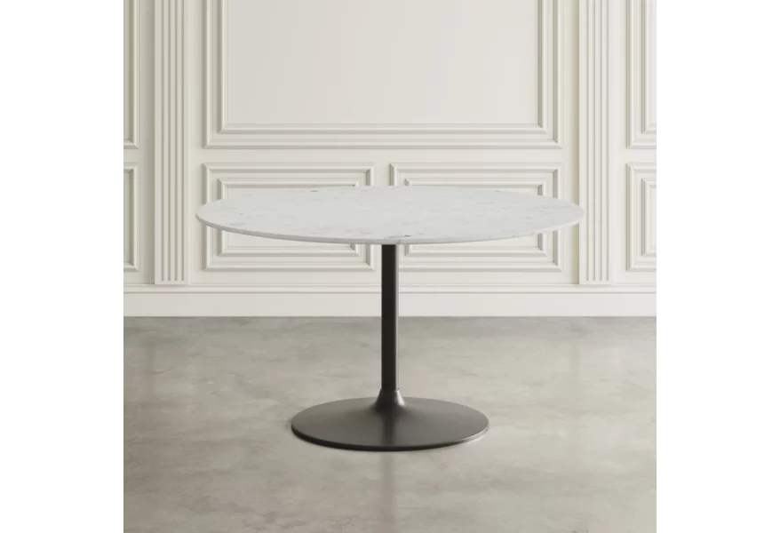 Rowan round marble dining table 54" - Image 4