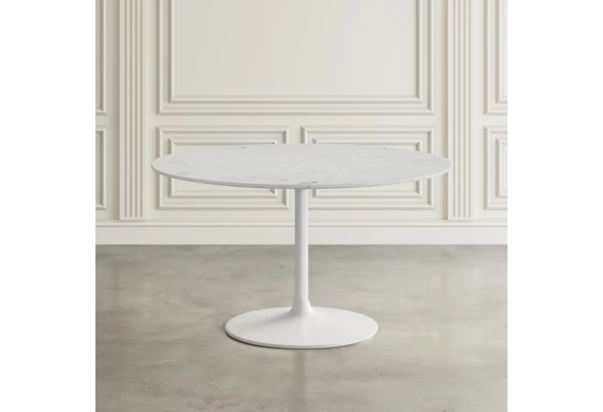 Rowan round marble dining table 54" - Image 7