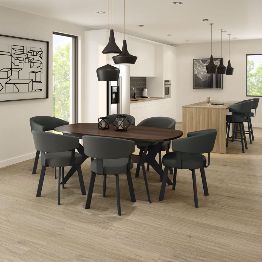 Boomerang Walnut veneer Table - Image 2