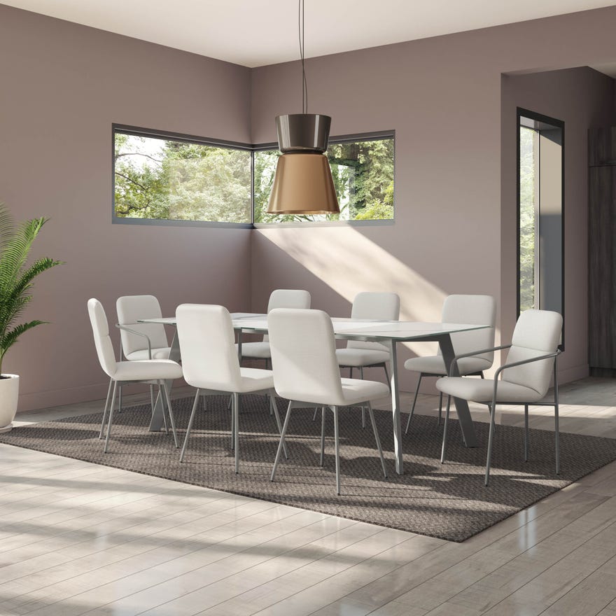 Lidya Clear glass Table - Image 2