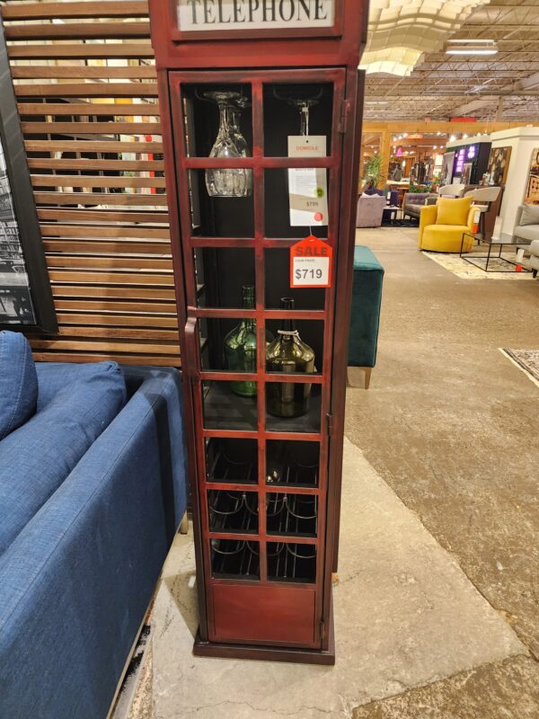 Vintage Phone Booth Bar